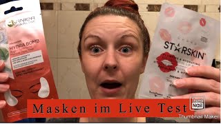 Gesichtsmasken im Live Test | Starskin, Bioré, Garnier