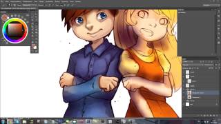 Teo and Alix {speedpaint} Photoshop CS6