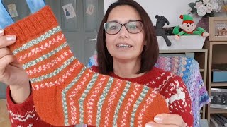 Christmas Sock Finish Knitting Vlogmas 11