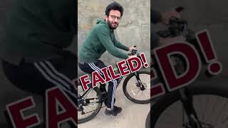 Can I drift on my cycle? | Failed and successful attempts  #shorts