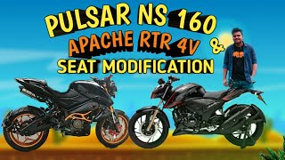 Pulsar Ns 160 seat modification | RTR 4V Seat Modification | AKIB R RAHMAN |