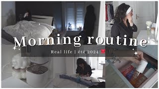 MA MORNING ROUTINE | été 2024 ☀️ | productive, motivation, cosy et réaliste ✨