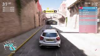 Forza Horizon 5- last to first in the trial with an understeering merc and kamikaze teammates