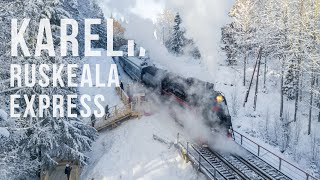 Карелия: Рускеальский Экспресс (аэросъёмка 2021)/Karelia: Ruskeala Express from the drone.