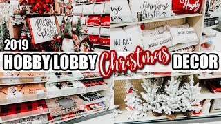 HOBBY LOBBY CHRISTMAS TOUR 2019 | SHOP WITH ME | FARMHOUSE STYLE DECOR