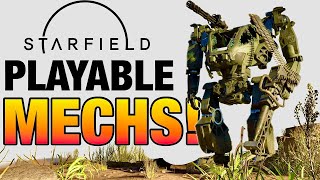 THEY'RE ADDING PLAYABLE MECHS TO STARFIELD | First mech gameplay | Starfield mod