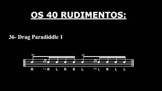 Os 40 Rudimentos - #36 - Drag Paradiddle #1