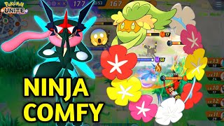 GRENINJA COMFY WORKS BETTER THAN ALL ROUNDER 🔥😱 |  POKEMON UNITE | GRENINJA GAMEPLAY 🔥