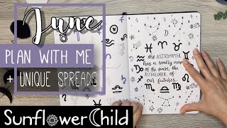 Plan with me JUNE 2020 - JUNE plan with me bullet journal setup