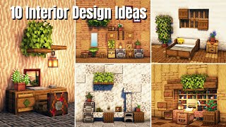 Minecraft: 10 Simple Interior Decoration Ideas and Designs!