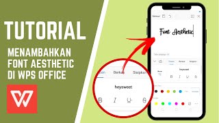 CARA MENAMBAHKAN FONT AESTHETIC DI WPS OFFICE ANDROID