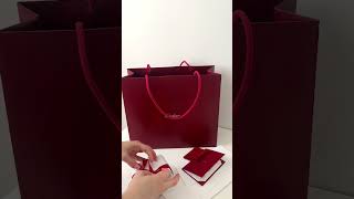 Распаковка заветной красной шкатулки♥️ #unpacking #unboxing #cartier #cartierjusteunclou #распаковка