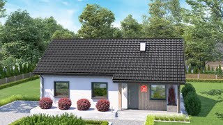 Funkcjonalny dom 90m² dla rodziny - Odkryj piękny projekt wnętrza!