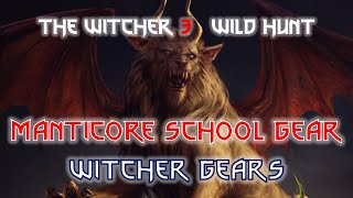 🐲 Witcher 3 Gear Sets - Manticore School Gear 🩸 Blood & Wine 🍷 / 위쳐 3 만티코어 교단 장비  ⚔️ ( 블러드 앤 와인 )