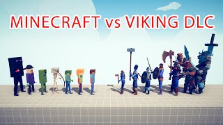 MINECRAFT TEAM vs VIKING DLC TEAM - Totally Accurate Battle Simulator TABS