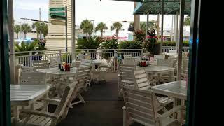 A bomb on the bench, outside of the back porch restaurant Panama City Beach, FL September 2019