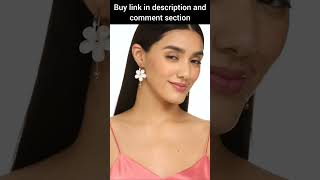 Beautiful flower design earrings #youtubeshorts #girl #flowers #earrings