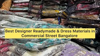 Best Designer Readymade and Dress Materials in Commercial Street Bangalore| Street Shopping |Khushbu