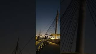 Qetaifan Island Qatar 🇶🇦| Qetaifan Glass Bridge 🌁 | Qetaifan Island South Lusail City  #shorts