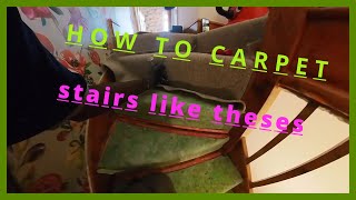 How To Fit Carpet on Stairs Winders