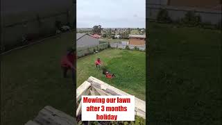 #shorts #viralvideo #lawn #garden Mowing our lawn after our 3 months holiday Pinay Countrylife