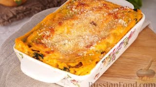 Аппетитная вариация с ярким соусом. ЛАЗАНЬЯ С ПТИЦЕЙ И СОУСОМ ИЗ ТЫКВЫ