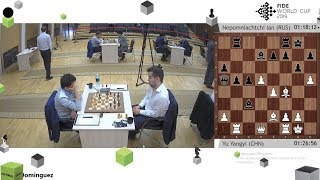 Yu Yangyi beats Ian Nepomniachtchi in tactical middlegame! / Khanty-Mansiysk FIDE World Cup 2019