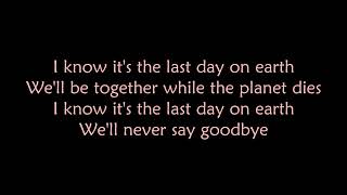 Marilyn Manson - The Last Day On Earth (Lyrics)