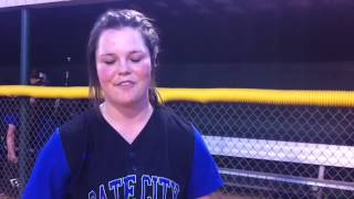 Gate City's Morgan Campbell on her go-ahead pinch-hit single