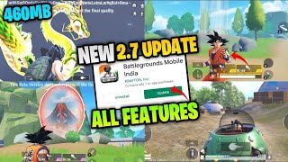 BGMI LATEST UPDATE 😱 VERSION 2.7 RELEASE DATE 😍 BY KRAFTON || DRAGON BALL Z UPDATE VERSION 2.7