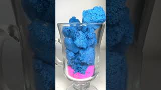 Very Satisfying and Relaxing  Crunchy Colorful Kinetic Sand Cutting vs Beads Part 208 #ASMR #shorts