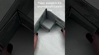 An adorable fold for this gorgeous paper pumpkin kit alternative