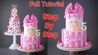 2 Tier Barbie Cake Design | Beautiful Pink Barbie Cake 👑 | Barbie Cake