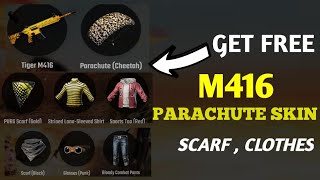 Get free tiger m416 skin , cheetah parachute skin scarf , free cloths | beast gamer | beastgamer