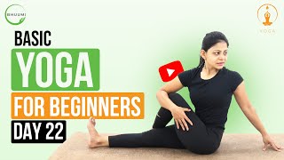 Class 22: Basic Yoga for Beginner (Props) 2024 | 25 Min Easy Flow |  BHUUMI Yoga | Deepika Chalke