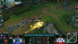 Cloud 9 vs Team EnVyUs Game 3 S6 Worlds 2016 NA Regional Gauntlet Round 2