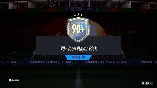 90+ ICON PLAYER PICK - FIFA 23 PACK OPENING