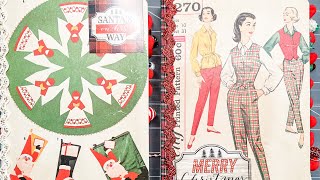 Christmas vintage junk journals flip through #3