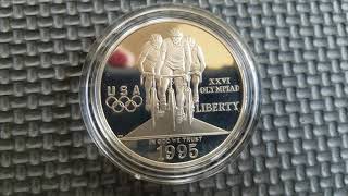 1995 Olympic Cycling Silver Dollar