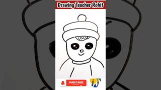 Cute Drawing ideas,Drawing of Cute face,Easy Cute Face Drawing,DRAW CUTE FACE