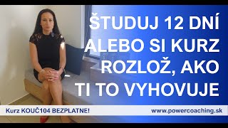 KOĽKO TRVÁ KURZ KOUČ104 | Teraz BEZPLATNE cez Národný Projekt | Power Coaching