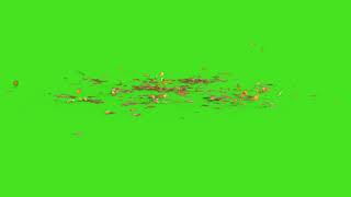 Ground Leaves on Green screen video | 4K Falling Leaves Green Screen | chroma key green screen video