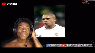 IShowSpeed Reacts To Roberto Carlos’ Freekick!