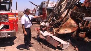 Fresh Kills, the graveyard (FDNY apparatus, debris)