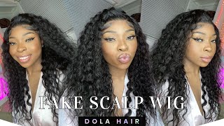 No Cap To Install The Affordable Summer Fake Scalp Wig! ft. Dola Hair