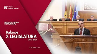 Balance de la X Legislatura 03-04-2023