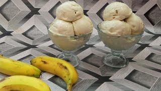 BANANA ICE CREAM RECIPE | How To Make Banana Ice Cream At Home | Easy Method | Kitchen With Anney