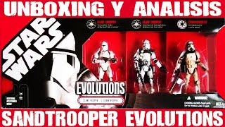 Unboxing  y Analisis Sandtrooper Evolutions .Hasbro 3,75 Pulgadas .