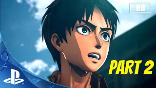 A.O.T Wings of Freedom | Story Mode Chapter 1 Gameplay Part 2 (PSVita) Hard Mode