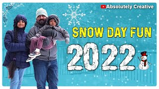 USA Snow Day Fun Vlog (FEB 2022) #DIML | ABSOLUTELY CREATIVE